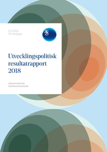 Tuotekuva Utvecklingspolitisk resultatrapport 2018